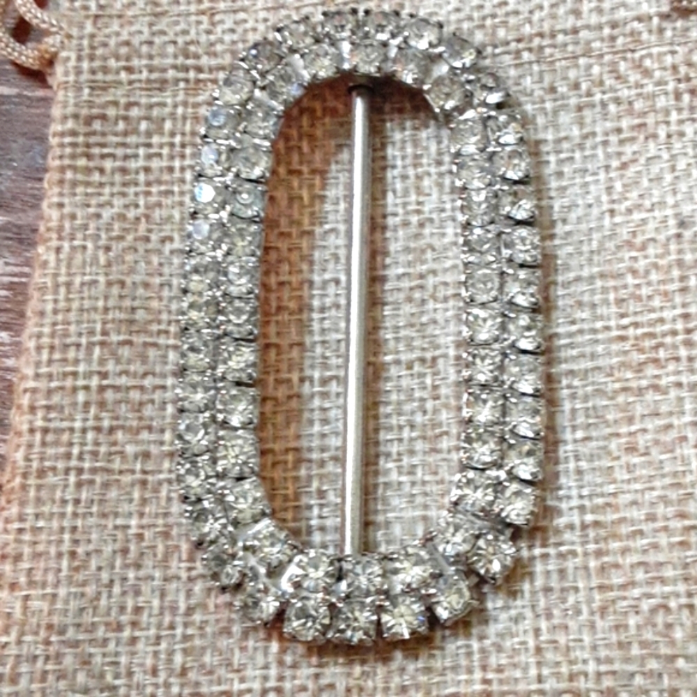 Antique belt buckle/ bridal sash
